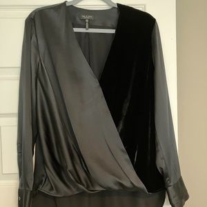 Rag And Bone Silk & Velvet Blouse